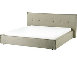 BELIANI LESTRE - Waterbed - Groen - 180 x 200 cm - Linnen