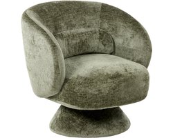 BELIANI LIEKSA - Draaifauteuil - Groen - Chenille
