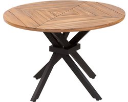 BELIANI LISSONE - Tuintafel - Lichthout - 110 cm - Acaciahout