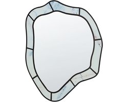 BELIANI LIVERDUN - Wandspiegel - Lichtblauw - Glas/MDF