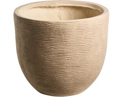 BELIANI LIXOURI - Bloempot - Beige - 47 x 47 x 40 cm - Klei-vezelmengsel