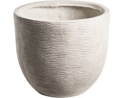 BELIANI LIXOURI - Bloempot - Lichtgrijs - 47 x 47 x 40 cm - Klei-vezelmengsel