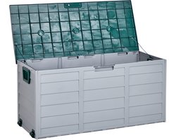 BELIANI LOCARNO - Kussenbox - Grijs/Groen - 112 cm - Synthetisch materiaal