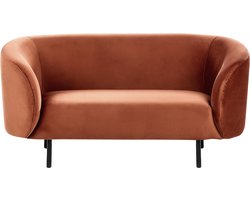 BELIANI LOEN - Tweezitsbank - Oranje - Fluweel