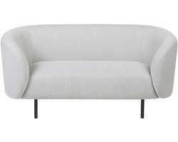 BELIANI LOEN - Tweezitsbank - Wit/Zwart - Polyester