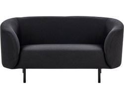 BELIANI LOEN - Tweezitsbank - Zwart - Polyester