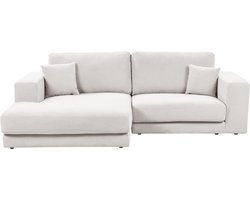 BELIANI LOFOTEN - Driezitsbank - Gebroken wit - Rechtszijdig - Polyester