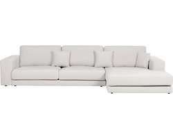 BELIANI LOFOTEN - Hoekbank 4-zits - Gebroken wit - Linkszijdig - Polyester