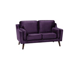 BELIANI LOKKA - Tweezitsbank - Paars - Fluweel