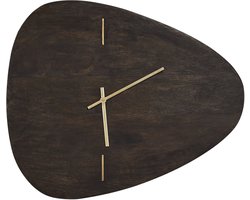 BELIANI LOKTAK - Wandklok - Zwart - Mangohout