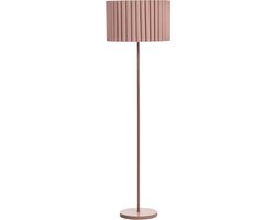 BELIANI LOURENS - Staande lamp - Bruin - IJzer/Linnen