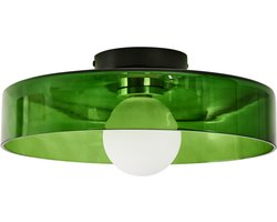 BELIANI LUGUSE - Plafondlamp - Groen - Glas