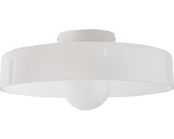 BELIANI LUGUSE - Plafondlamp - Wit - Glas
