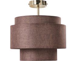 BELIANI LUKAGO - Hanglamp - Bruin - Linnen