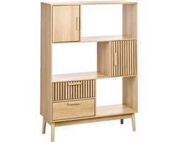 BELIANI LYNWOOD - Boekenkast - Lichthout - MDF