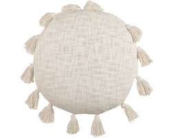 BELIANI MADIA - Sierkussen - Lichtbeige - 45 x 45 cm - Katoen