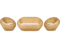 BELIANI MAIORI - Loungeset 4-zits - Natuurlijk/Beige - Rotan