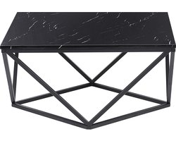 BELIANI MALIBU - Salontafel - Zwart/Marmer - MDF