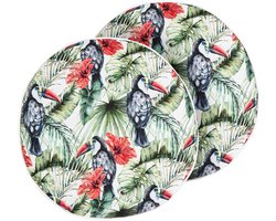 BELIANI MALLARE - Tuinkussen set van 2 - Multicolor - 40 cm - Polyester