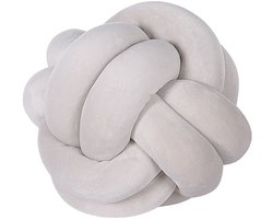 BELIANI MALNI - Sierkussen - Grijs - 20 x 20 cm - Fluweel