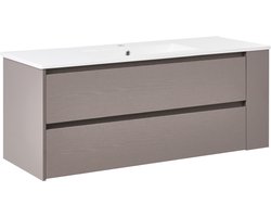 BELIANI MANCORA - Badkamermeubel met wastafel - Taupe - 120 cm - MDF