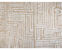 BELIANI MANDAI - Vloerkleed - Lichtgrijs - 300 x 400 cm - Polyester