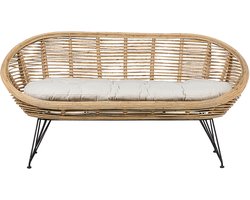 BELIANI MARATEA - Tuinbank - Lichtbeige - Rotan