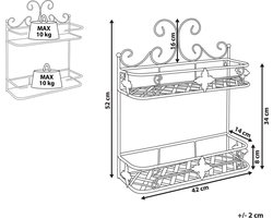 BELIANI MARAYES - Badkamer plank - Wit - IJzer