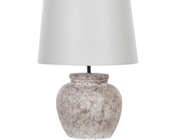 BELIANI MAREB - Tafellamp - Beige - Keramiek