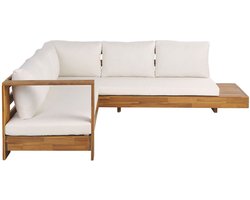 Beliani MARETTIMO - Loungeset voor 5 - Lichte houtkleur - Acaciahout