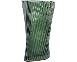 BELIANI MARPISSA - Decoratieve vaas - Donkergroen - Glas