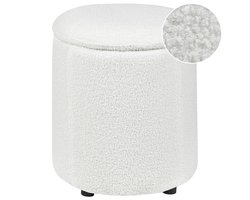BELIANI MARYLAND - Poef - Gebroken wit - 38 cm - Bouclé