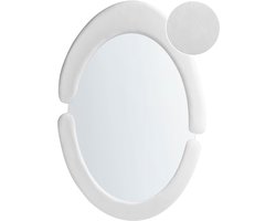 BELIANI MASSAY - Wandspiegel - Wit - Fluweel