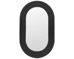 BELIANI MASSILLY - Wandspiegel - Zwart - 43 x 69 cm - Metaal