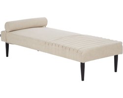 BELIANI MAURIAC - Chaise longue - Beige - Polyester