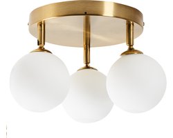 BELIANI MAVILA - Plafondlamp - Brons - Metaal/Glas