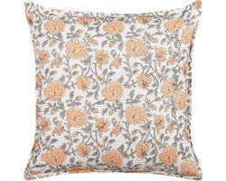 BELIANI MEADIA - Sierkussen - Gebroken wit - 45 x 45 cm - Katoen