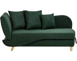 BELIANI MERI II - Chaise longue - Groen - Linkszijdig - Polyester