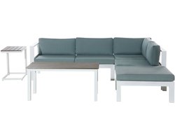 BELIANI MESSINA - Loungeset voor 5 - Mintgroen - Aluminium