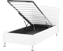 BELIANI METZ - Kinderbed - Wit - 90 x 200 cm - Kunstleer