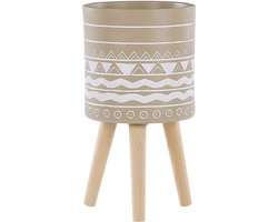 BELIANI MILINA - Plantenbak - Beige - 30 cm - Magnesiumoxide