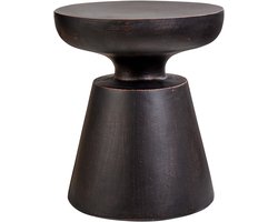 BELIANI MINCIO - Bijzettafel - Zwart - Lichtbeton