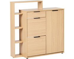 BELIANI MIRANI - Schoenenkast - Lichthout - Vezelplaat