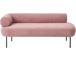 BELIANI MIRMANDE - Chaise longue - Roze - Linkszijdig - Polyester