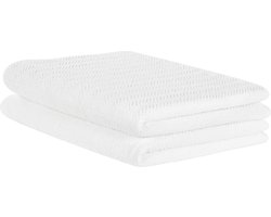 Beliani MITIARO - Handdoek set - Wit - Katoen