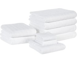 Beliani MITIARO - Handdoek set - Wit - Katoen