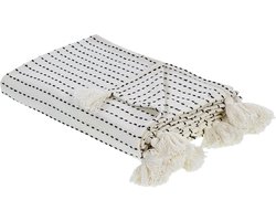 BELIANI MODAR - Bedsprei - Gebroken wit - 220 x 240 cm - Katoen