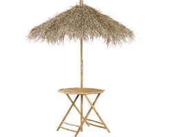 BELIANI MOLISE - Tuintafel - Lichtbruin - 85 x 85 cm - Bamboehout