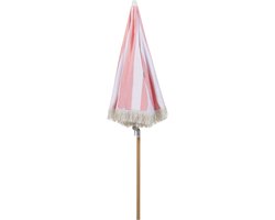 BELIANI MONDELLO - Parasol - Roze/Wit - Polyester