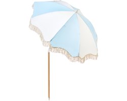 BELIANI MONDELLO - Tuinparasol - Lichtblauw - Polyester